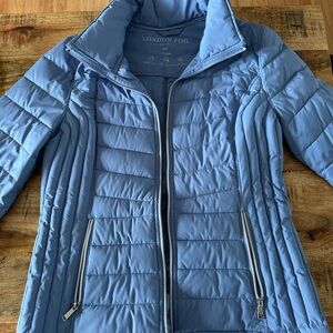 London Fog Women's Light Blue Puffer Jacket